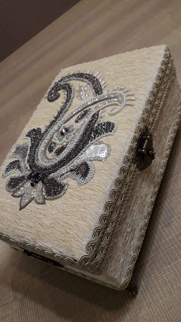 Luxury Boxes with Hand-Stitched Embellishments